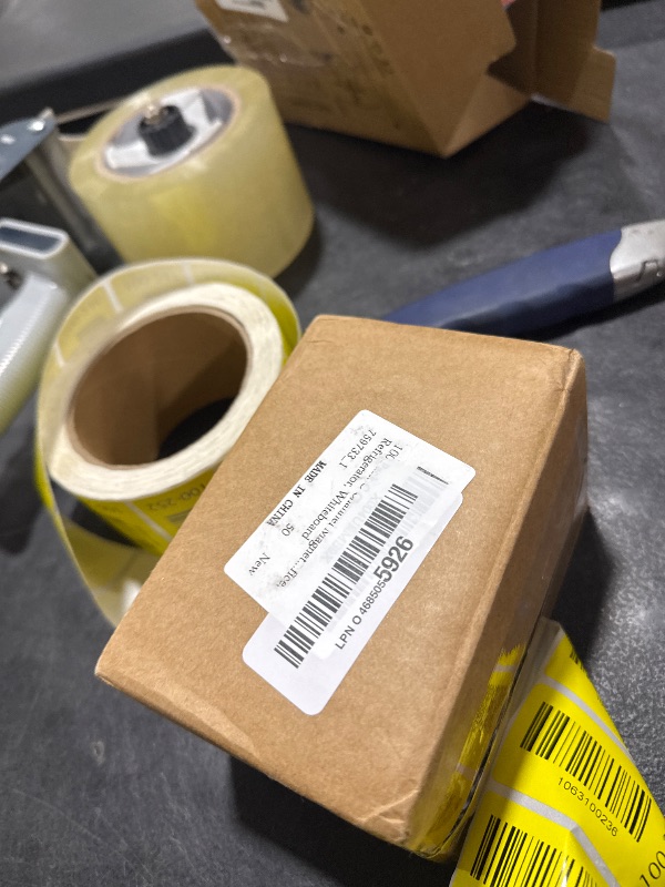 Photo 1 of 100 Pack C Channel Magnetic Label Holders, 1"x 3" with Paper Inserts and Clear Plastic Protectors, Reusable Magnetic Name Tags for Locker Shelf, Tool Box, Home, Office, Refrigerator, Whiteboard