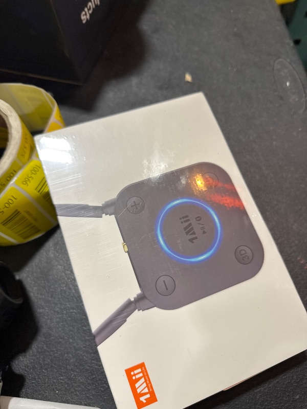 Photo 1 of [Upgraded] 1Mii Bluetooth 5.1 Receiver, Long Range HiFi Bluetooth Audio Adapter w/ 3D Surround aptX HD Low Latency, Optical RCA AUX 3.5mm Coaxial for Home Stereo System - B06Pro Grey