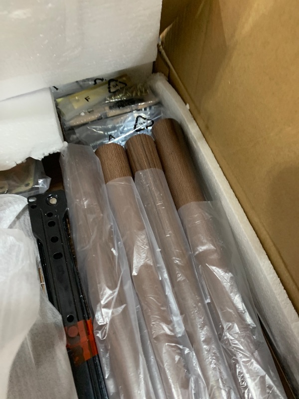 Photo 1 of JOONEE Nightstand,Modern Bedside Table with Storage Drawer and Open Wood Shelf, for Living Room, Bedroom and Small Spaces, Accent Night Stand with Solid Wood Legs, Easy Assembly,Walnut Brown