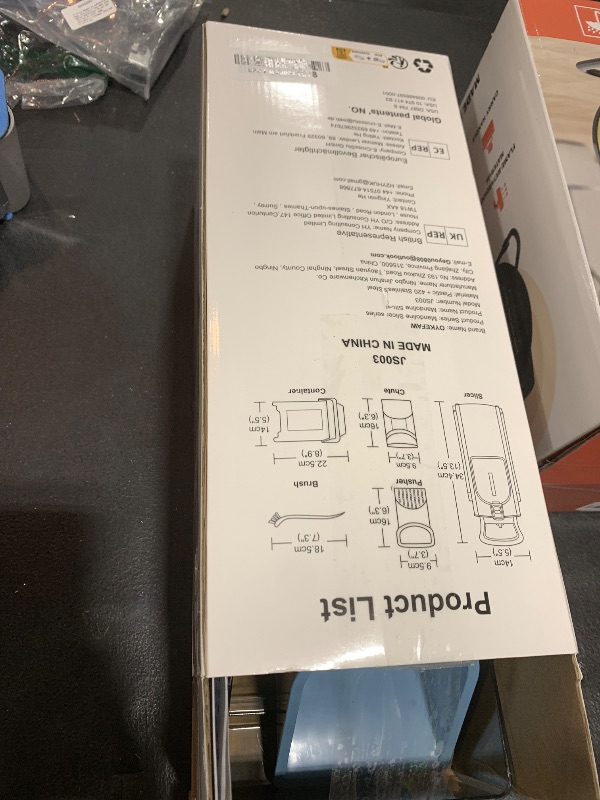 Photo 1 of Safe Mandoline Slicer for Kitchen, 6 in 1 Vegetable Chopper, French Fry Cutter For Potatoes, Potato Slicer,Food Chopper,Adjustable Thickness 0.1-8 mm, With Peeler/Cleaning Brush (Blue)