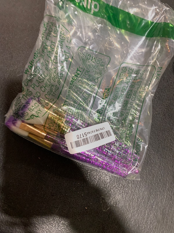 Photo 1 of 10 PCS Crystal Glitter Makeup Brushes, Cute Makeup Brushes Face Cosmetics Blending Brushes Professional Glitter Brushes for Foundation Concealer Eye Shadow Blush Lip