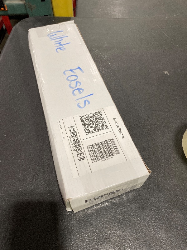 Photo 1 of ARTASY 63" Easel Stand for Wedding Signs, Posters, Portable Artist Easel for Painting Canvas, Tripod for Home and Office, Supports 5 lbs-White 2/Pack