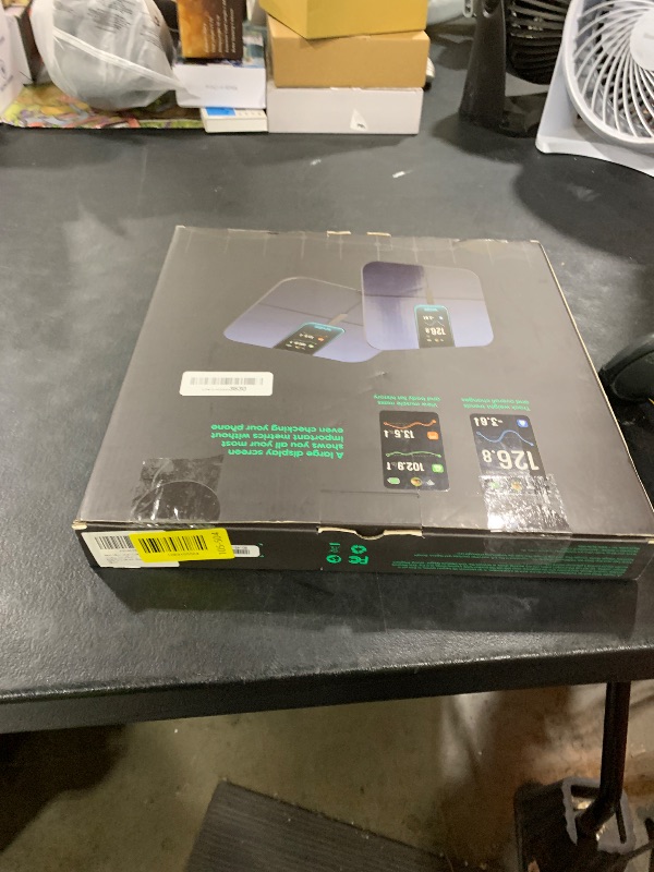 Photo 2 of Wyze Scale Ultra, Smart Scale with 4.3" Color Display, Digital Bathroom Scale for Body Weight BMI Muscle Mass Composition, Wi-Fi & Bluetooth Body Fat Scale with Heart Rate, 400 lbs (Black)