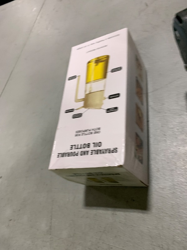 Photo 1 of 2 in 1 Glass Oil Sprayer & Dispenser,16oz/470ml Olive Cooking, Air Fryer, and Salad, for Kitchen Gadgets and Air Fryer Accessories, w/Stickers (Green)