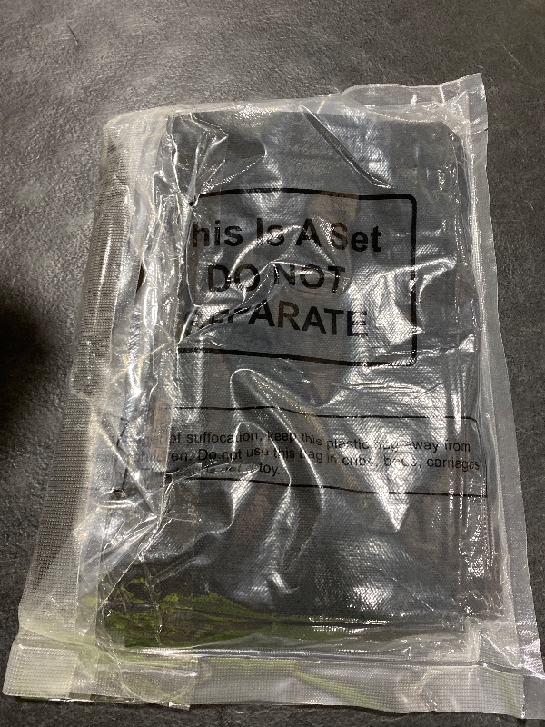 Photo 1 of 2 Set Directors Chair Canvas Replacement, Makeup Chair Seat and Back Replacement Cotton Canvas Stool Protector for Home Director Chair Medium Size (Black)