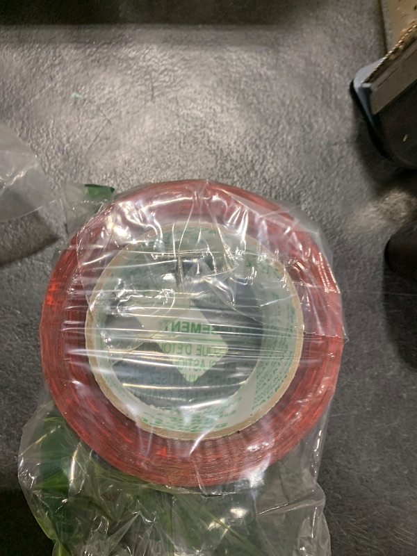 Photo 1 of 100 Yards 1.89 Inches Christmas Buffalo Plaid Tape Checkered Printed Roll Tape Red and Black Packing Tape PE Single Duct Tape for Women Men DIY Craft Scrapbook Xmas Present Box Party Decoration