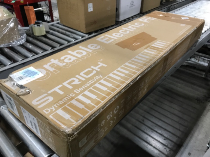 Photo 1 of *SEE CLERK NOTES* STRICH 88 Key Digital Piano Full Size Electric Keyboard with Stand, Semi-Weighted Sensitive Keys, Portable Electric Piano Set for Beginner, Bundle with Sustain Pedal, Headphones, Music Rest, SEP-150S