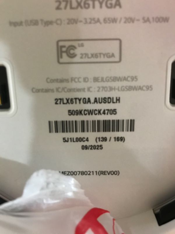 Photo 1 of SCREEN IS BROKEN AND BASE IS BROKEN, MISSING PIECES************LG 27-Inch StanbyME 2 with Folio Cover, Portable Touch Screen, Dolby Vision, HDR10, Filmmaker Mode, Built-in Battery, Full Swivel Rotation (27LX6TYGA, 2025)