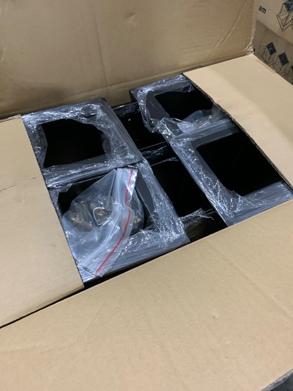 Photo 1 of (10 PCS) LADECH 4x4 Wood Fence Post Anchor Base, 2mm Thick Steel and Black Powder Coated,Come with Wood Screws and Concrete Anchors