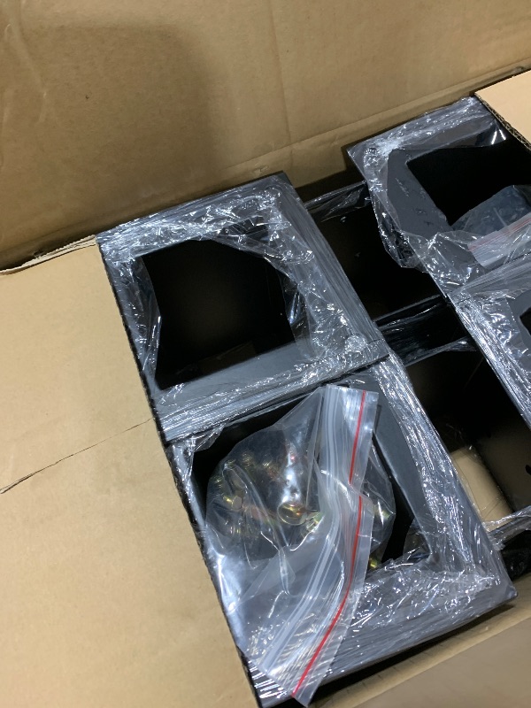 Photo 1 of (10 PCS) LADECH 4x4 Wood Fence Post Anchor Base, 2mm Thick Steel and Black Powder Coated,Come with Wood Screws and Concrete Anchors