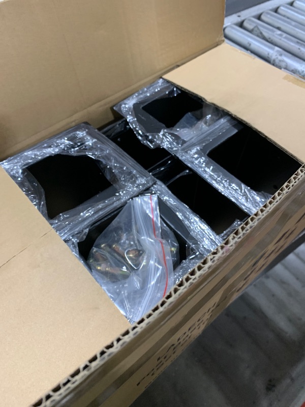 Photo 1 of (10 PCS) LADECH 4x4 Wood Fence Post Anchor Base, 2mm Thick Steel and Black Powder Coated,Come with Wood Screws and Concrete Anchors