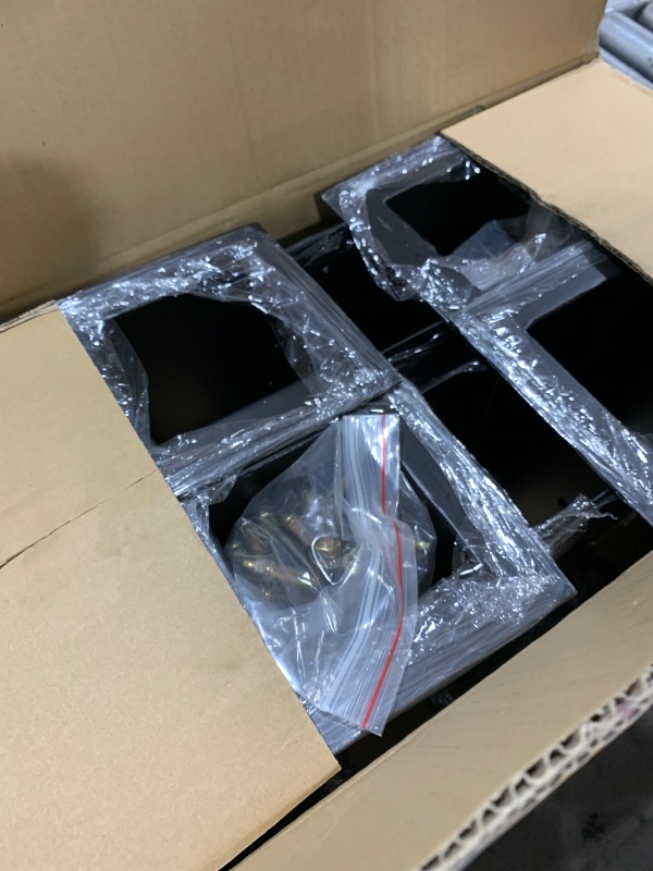 Photo 1 of (10 PCS) LADECH 4x4 Wood Fence Post Anchor Base, 2mm Thick Steel and Black Powder Coated,Come with Wood Screws and Concrete Anchors