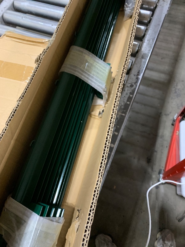 Photo 1 of (4 Sizes: 4-5-6-7 Feet) LADECH 4 Feet Sturdy Duty Metal Fence Post with 20 Zip Ties – Garden U Posts for Fencing (4 Feet - Heavy - Set 10)