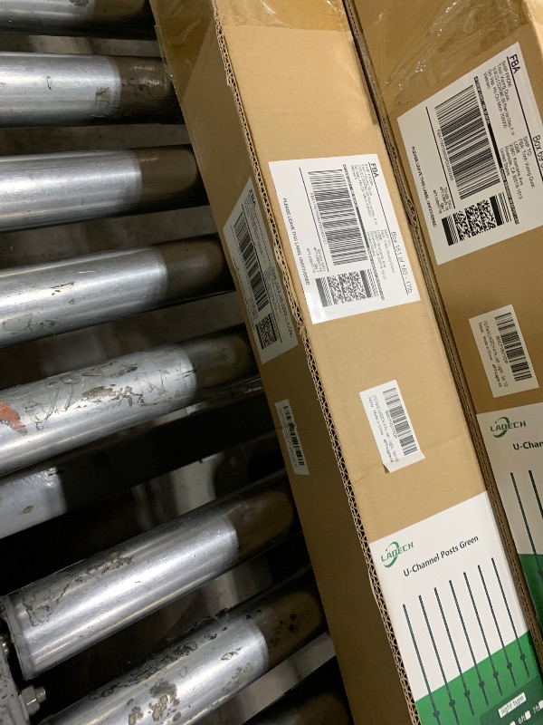 Photo 1 of (4 Sizes: 4-5-6-7 Feet) LADECH 4 Feet Sturdy Duty Metal Fence Post with 20 Zip Ties & 20 Post Clips – Garden U Posts for Fencing (4 Feet - Light - Set 10)