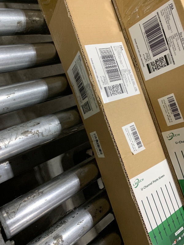 Photo 1 of (4 Sizes: 4-5-6-7 Feet) LADECH 4 Feet Sturdy Duty Metal Fence Post with 20 Zip Ties & 20 Post Clips – Garden U Posts for Fencing (4 Feet - Light - Set 10)