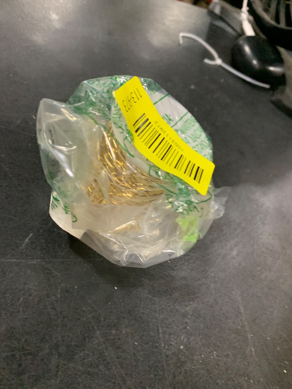 Photo 1 of [33 Ft] Stainless Steel Paperclip Chains Roll, 3mm Width 18K Gold PVD Plated Stainless Steel Oval Link Chains Spool Bulk for Jewelry Making