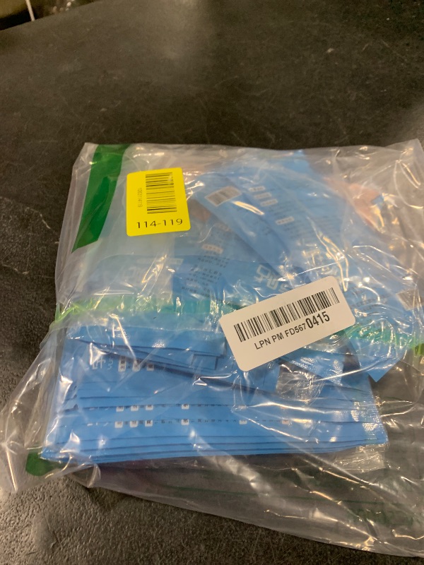 Photo 1 of  Sheets Fever Cooling Gel Patches, Cooling Forehead Strips Cooling Gel Sheet for Relieve Headache, Toothache Pain, Drowsiness, Fatigue, Refreshing, Sunstroke Blue