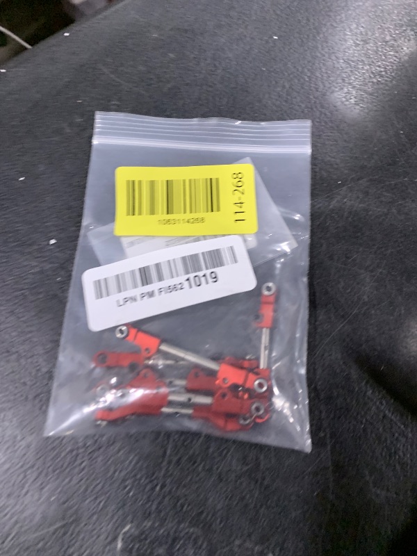 Photo 1 of 6pcs Ajustable Stainless Steel Links Set Steering Link with Aluminum Ends Red for Losi 1/18 Mini-T 2.0 Mini-B LOS214013