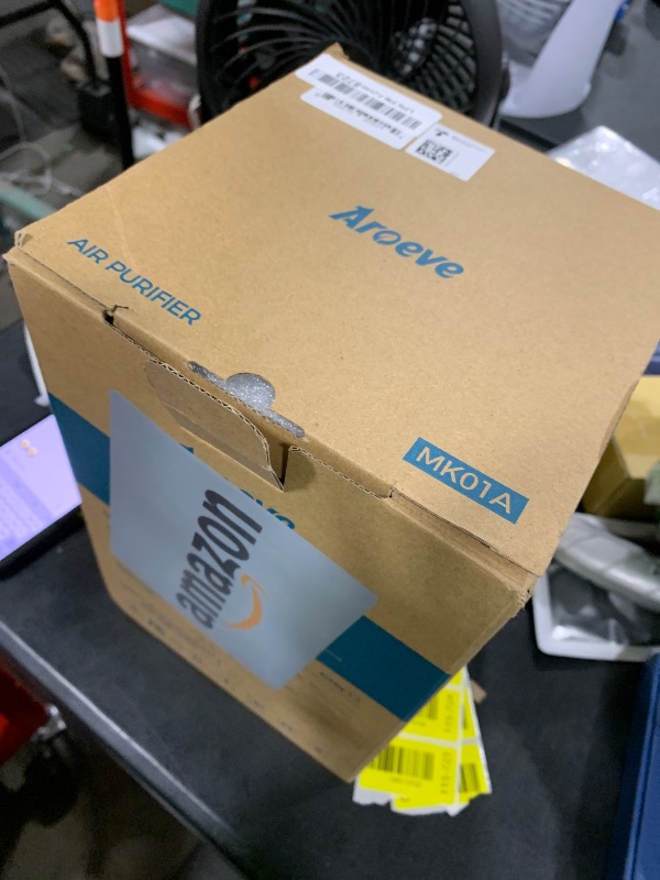 Photo 1 of **USED** AROEVE Air Purifiers for Bedroom Home, Air Purifier For Smoke Pollen Dander Hair Smell Air Cleaner with Sleep Mode Speed Control For Bedroom Office, MK01- Black(Available for California)