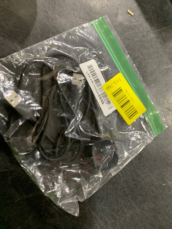 Photo 1 of [2-Pack] Charger Cable Compatible with Smart Watch Fitbit Versa 4 / Sense/Versa 3 / Sense 2, Replacement USB Charging Cradle Dock Stand Cable (3.3 ft/1.0ft)