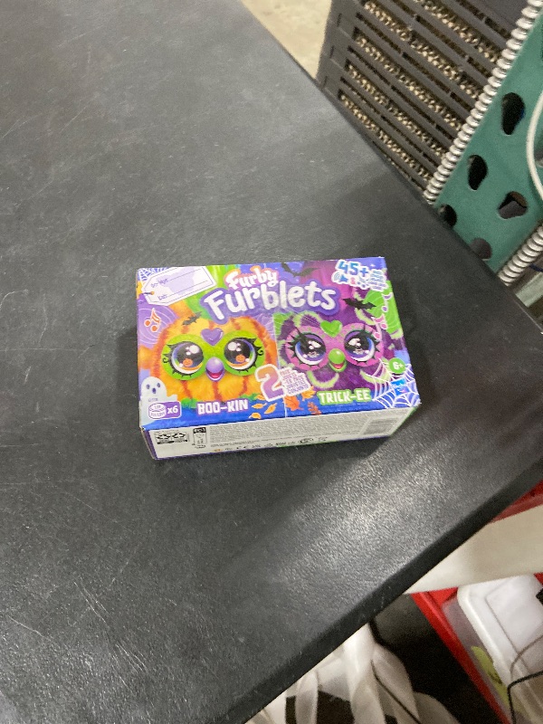 Photo 1 of Furby Furblets 2 Pack of Fall Edition Mini Friends Trick-Ee & Boo-Kin, Electronic Plush Toys, Multicolor, Back to School Gifts, Ages 6+ (Amazon Exclusive)