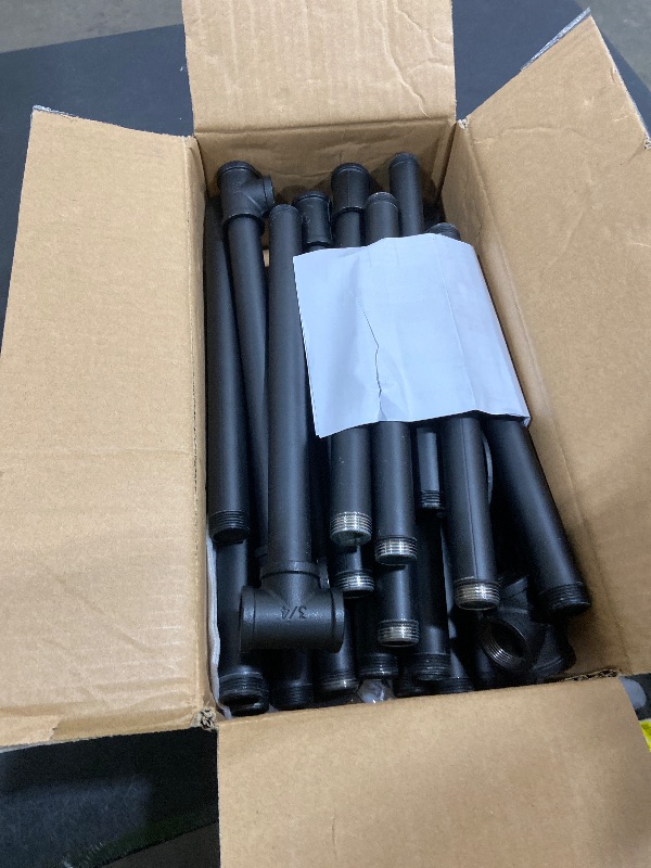 Photo 1 of (68" Tall,10"deep)Industrial Wall Mount Iron Pipe Shelf Shelves Shelving Bracket Vintage Retro Ceiling Hung shelf Black DIY Open Bookshelf Storage offcie Room Kitchen (2PcsX5Tier,Hardware Only)