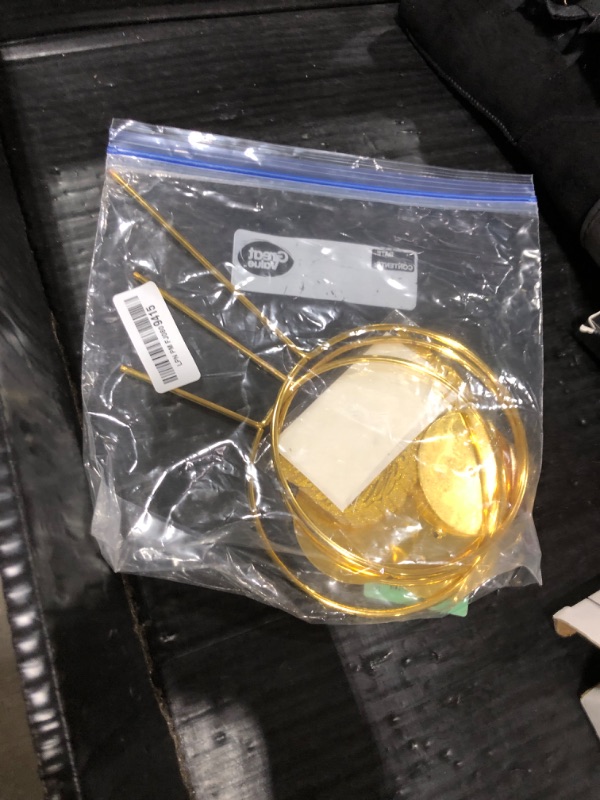 Photo 1 of 103 Pcs Wizard Party Chocolate Decoration, with 3 PCS Gold Goal Posts, 50Pcs Golden Wings Chocolate Wafer Cupcake Toppers with 50Pcs Glue Point for Birthday Wizard Theme Party Supplies