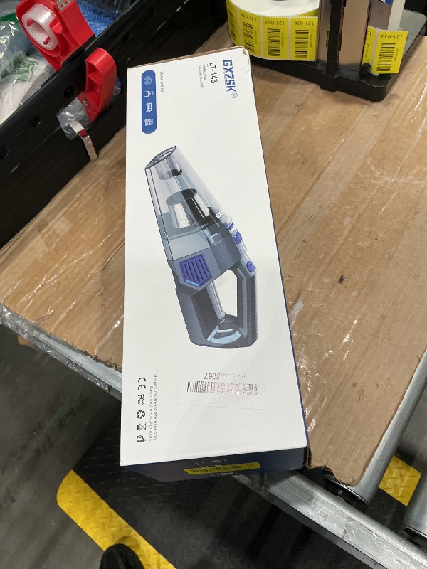 Photo 1 of **MINOR DAMAGE - USED**
Gxzsk Handheld Vacuum Cordless, 15000PA Strong Suction Hand Held Car Vacuum Cleaner Rechargeable, Portable Hand Vacuum with Multi-Nozzles & Washable Filter for Home Office, Car, Pets