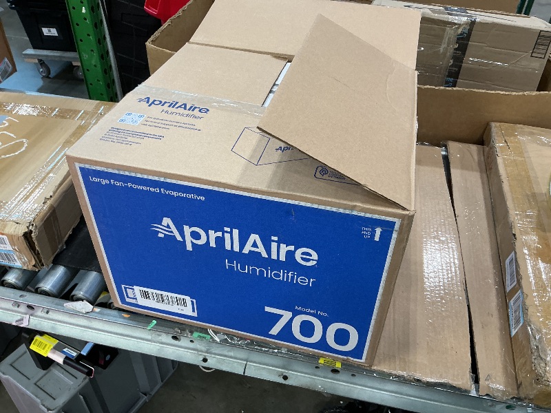 Photo 1 of AprilAire 700 Whole-House Humidifier, Automatic Fan Powered Furnace Humidifier, Large Capacity Whole-House Humidifier for Homes up to 5,300 Sq. Ft., White