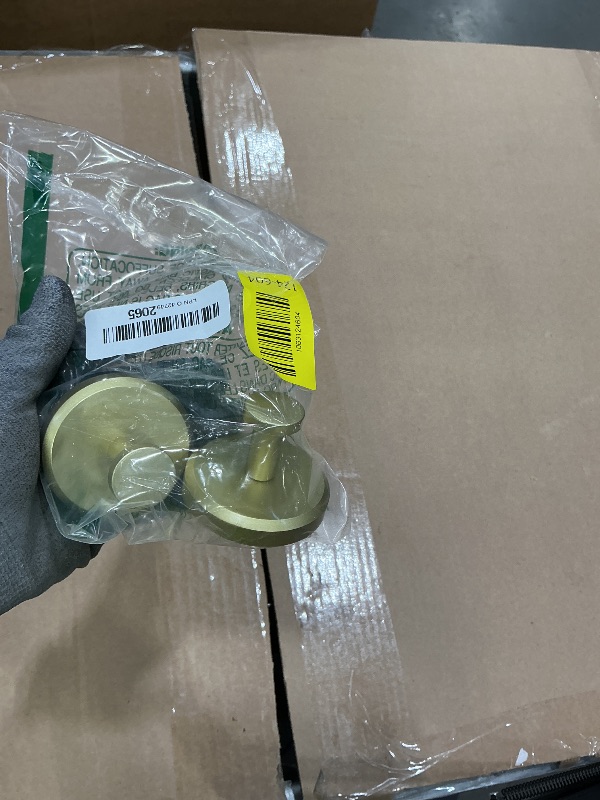 Photo 1 of **Missing Parts**
HOME SO Suction Cup Hooks for Shower, Bathroom, Kitchen, Glass Door, Mirror, Tile – Loofah, Towel, Coat, Bath Robe Hook Holder for Hanging up to 15 lbs – Waterproof, Matte Brushed Satin Gold (4-Pack)