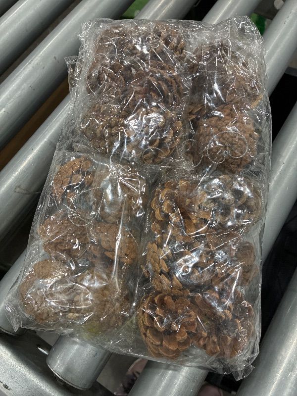 Photo 1 of *MISSING PARTS UNKNOWN*
24PCS Christmas Natural Pine Cones,Rustic Pinecones with String for Crafts & Decorating Winter Xmax Holidays Vase and Table Bowl Fillers(Dia. 1.57-1.96 Inches)