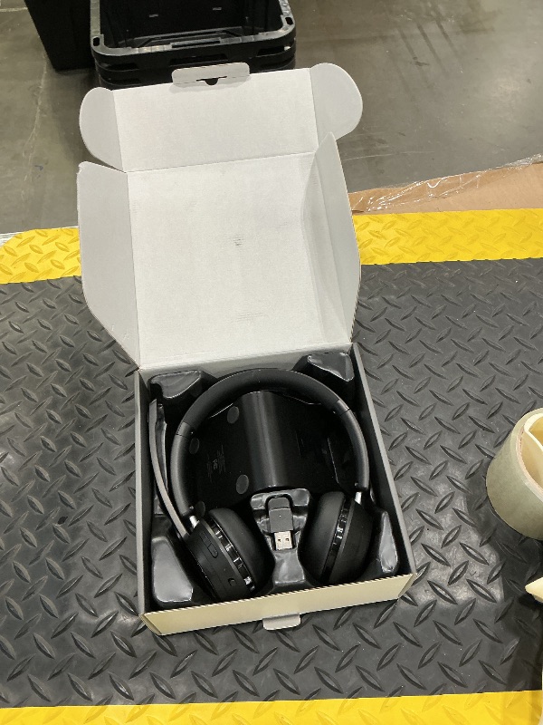 Photo 1 of (Upgraded Version) Wireless Headset, Bluetooth Headset with Noise Cancelling Microphone, Best Headphones with Mic Mute & USB Dongle for PC/Computer/Laptop/Cell Phones/Remote Work/Call Center