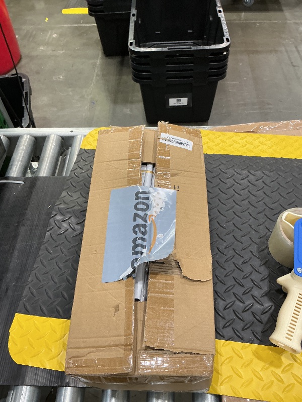 Photo 1 of **UNKNOWN MISSING PIECES**VTRIN 10 Tiers Shoe Rack Tall Large Capacity 50 Pairs Wide Shoe Organizer Sturdy Shoe Shelf for Entryway with Two Hooks Metal Shoe Storage for Closet, Bedroom, White, XJ-113