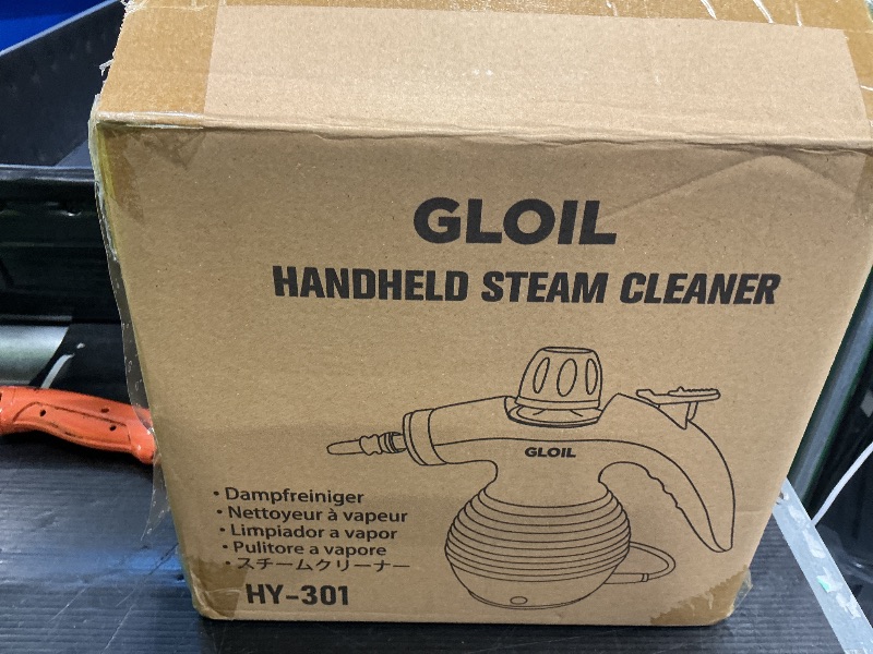 Photo 1 of GLOIL Handheld Steam Cleaner, Steamer for Cleaning, Multipurpose Portable Steam Cleaners for Home Use with Safety Lock and 10 Accessory Kit to Remove Grime, Grease, and More, Save Time and Effort