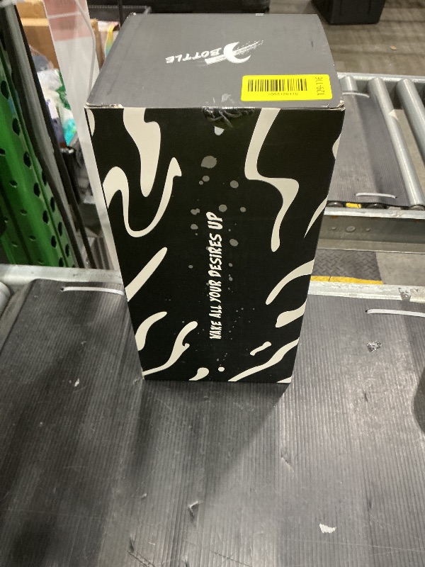 Photo 1 of 1 Gallon BPA Free Dishwasher Safe 128oz Large Water Bottle with Motivational Time Marker and Handle - Leak-proof Big Black Water Jug for Camping, Sports, Workouts (Chug Lid)