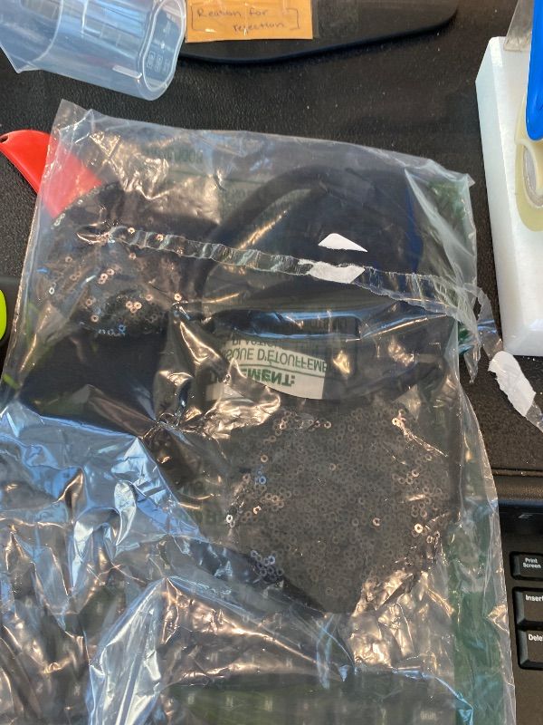 Photo 1 of ***MISSING BOW*** FANYITY Mouse Ears Headbands Sequin Hair Band for Girls Women Boys Party, 2 Pieces (RED&BLACK)