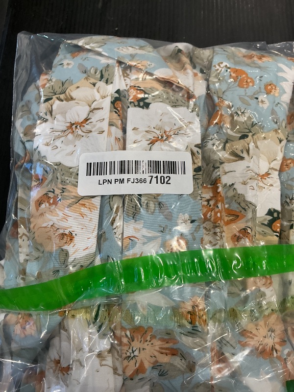 Photo 1 of ***SAME DRESS****Milumia Women's Floral Print Ruffle Cap Sleeve Short Dress Belted Pleated Casual Dresses Blue Large