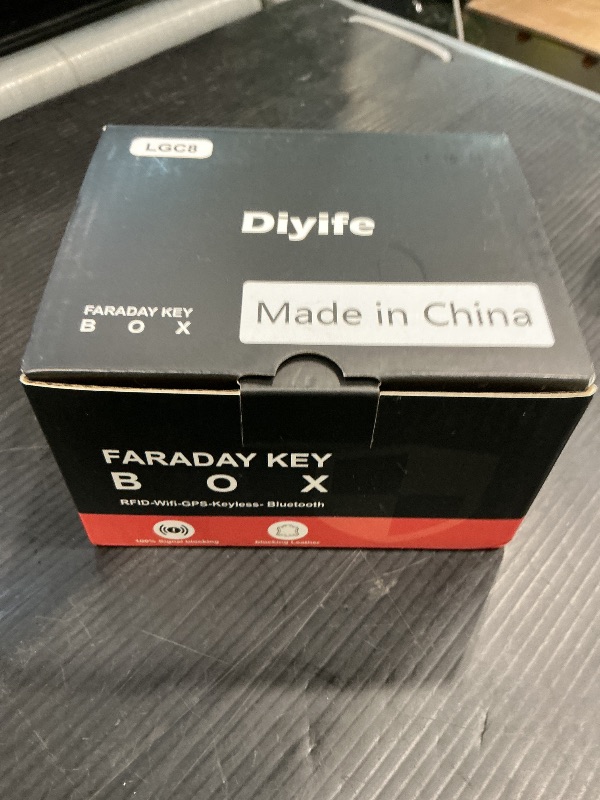 Photo 1 of Diyife Faraday Box, [4 Keys Capacity] RFID Box for Car Keys, Faraday Key Fob Protector Cage, Anti-Theft Key Fob Car Key Signal Blocking Shielding Box Gift For Men, 4.6" x3.6" x2.5"
