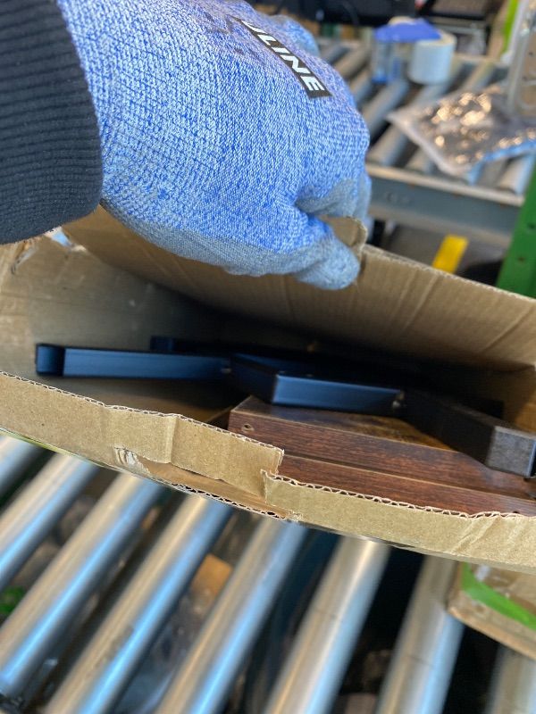 Photo 1 of ***MISSING HARDWARE*** ASIFMTHOT Desk Bookshelf, Retro Tabletop Book Organizer & Mini Tilting Bookcase for Books/Magazines/Albums - Black