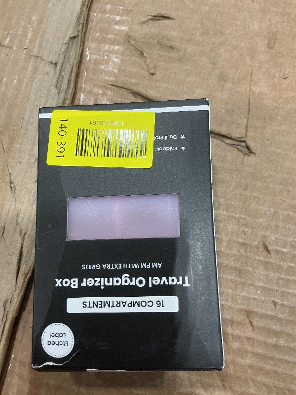 Photo 1 of **INCOMPLETE**Foldable Weekly Pill Organizer, 8 COMPARTMENTS, HELLO KITTY 2 Times a Day with 2 Extra Compartments - Etched Labels - Portable 7 Day AM PM Medicine Box, Week Daily Travel Pill Case Holder Dispenser for Vitamin, Supplement - Pink