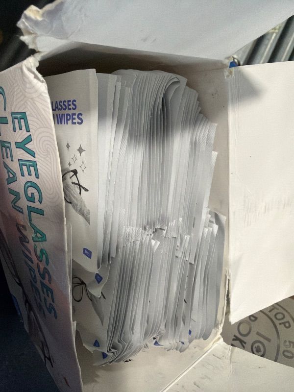 Photo 1 of [200 Pack] Large Glasses Cleaner, Lens Wipes for Eyeglasses, Pre-Moistened Individually Wrapped Cleaning Wipes, Eye Glasses Cleaner Wipes for Camera, Phone, Computer, Laptop Screen (4.72 * 5.91 inch)