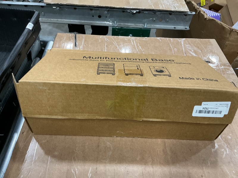 Photo 1 of *PARTIAL SET*
Mini Fridge Stand with Silicone Drip Tray, Universal Adjustable Base with 8 Strong Feet, 24" x 24" Mini Fridge Mat, Suitable for Small Refrigerators, Portable Compact Washer, Dryer, Wine Cabinet