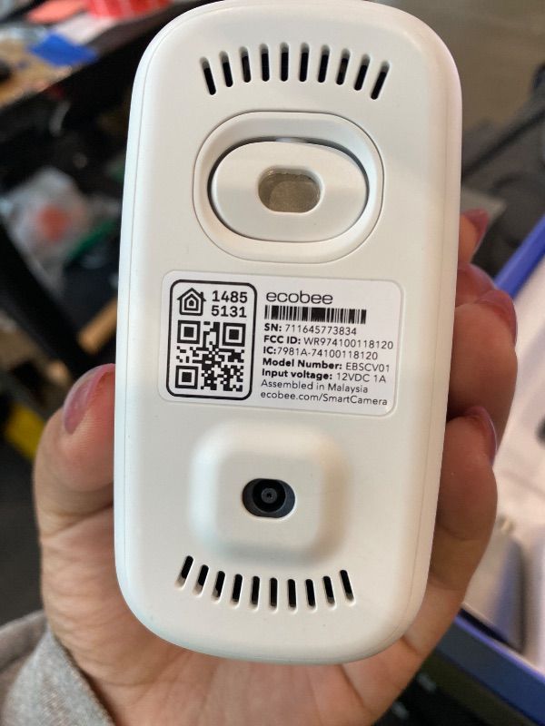 Photo 1 of *MINOR DAMAGE - USED*
ecobee SmartCamera – Indoor WiFi Security Camera, Smart Home Security System, 1080p HD 180 Degree FOV, Night Vision, 2-Way Audio, Works with Apple HomeKit, Alexa Built In