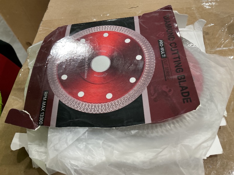 Photo 1 of 10Pcs Diamond Saw Blade for Angle Grinder & Tile Cutter, 4-1/2" Super Thin Indestructible Disc for Smooth Cutting Ceramic, Porcelain Tiles, Granite, Marbles, Concrete, Brick, Block, Stone