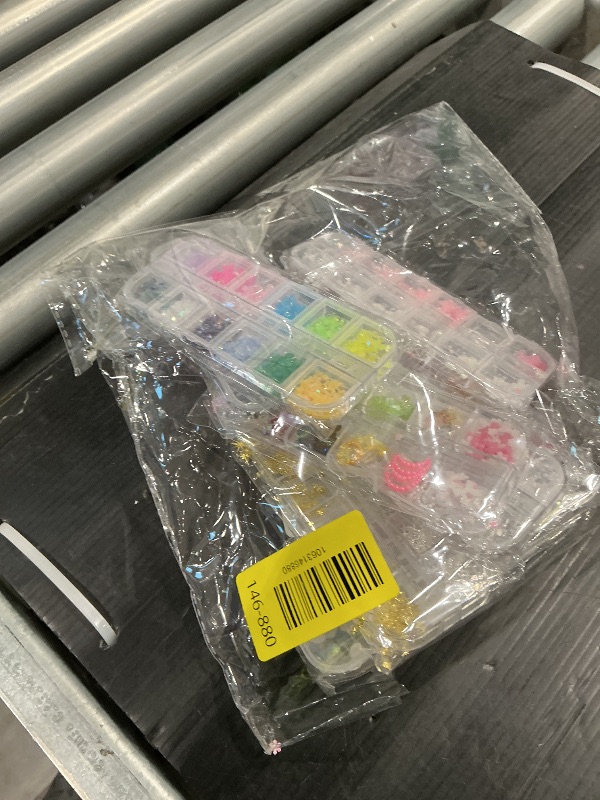 Photo 1 of ***ONLY 4*** FANDAMEI Nail Charms, Nail Rhinestones Kit with 8 Boxes of Nail Gems, 3D Charms for Nails, Colorful Clear Flatback Rhinestones, Charms Y2K for Nails, Multi Shape Pearls Jewels for Crafts