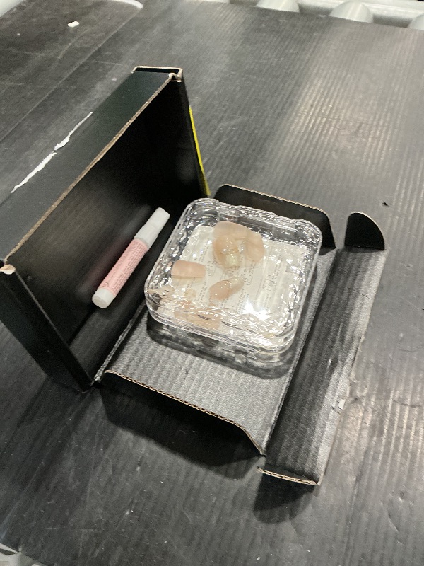 Photo 1 of [GLORS] Purly Handmade Medium Ballerina Press on Nails | Luxurious Gold Pearl Fake False Nails, 10 Pieces (Small, MB)