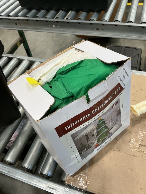 Photo 1 of 10 Ft Giant Inflatable Christmas Tree with 4 Gift Boxes Featuring Built-in LEDs for Blow Up Christmas Decoration, Perfect Outdoor Christmas Inflatables for Yard, Garden, and Lawn Décor