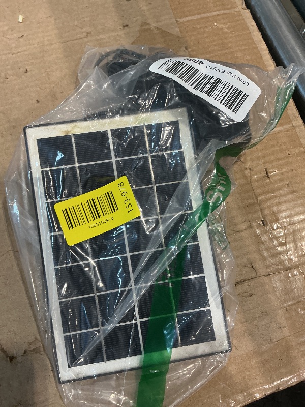 Photo 1 of ***MISSING PIECES*** Jutai Solar Fountain Kit Works in Shade Glass,3.5W Solar Water Pump with 2000mAH Battery, Solar Bird Bath Fountain with Sucker and Stake for Garden, Outdoor, Water Feature-16.4ft Power Cord,7 Nozzles