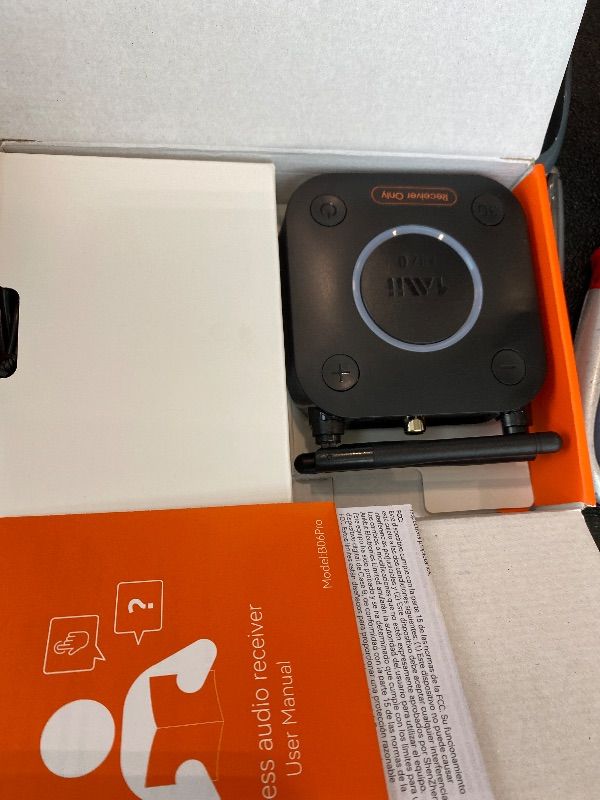 Photo 1 of [Upgraded] 1Mii B06Pro Long Range Bluetooth Receiver, HiFi Wireless Audio Adapter, Bluetooth 5.1 Receiver with 3D Surround aptX HD Low Latency Optical RCA AUX 3.5mm Coaxial for Home Stereo System