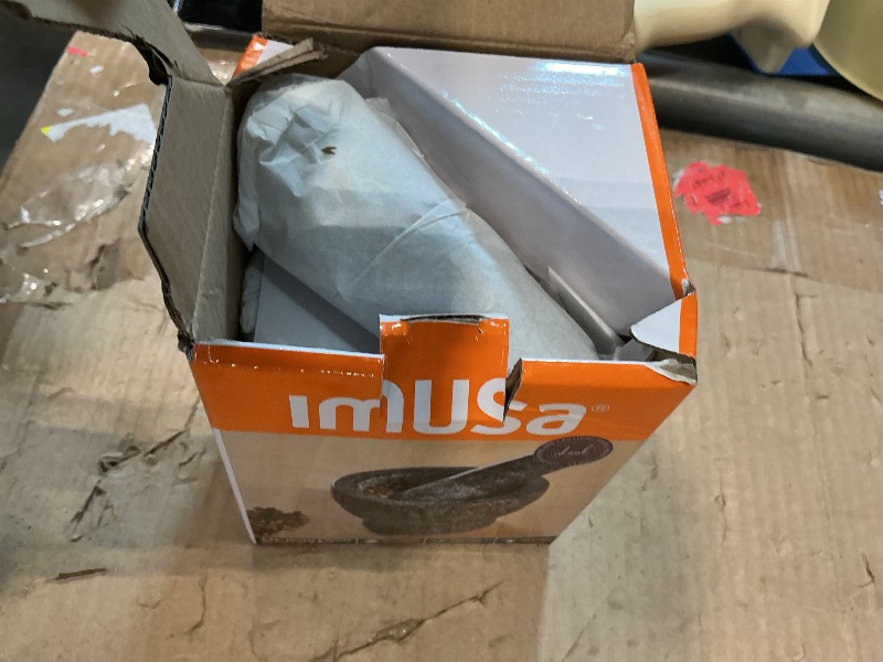 Photo 1 of **BROKEN PESTLE SEE CLERK NOTES**IMUSA USA Small Polished Mortar and Pestle, 3.75”, Granite